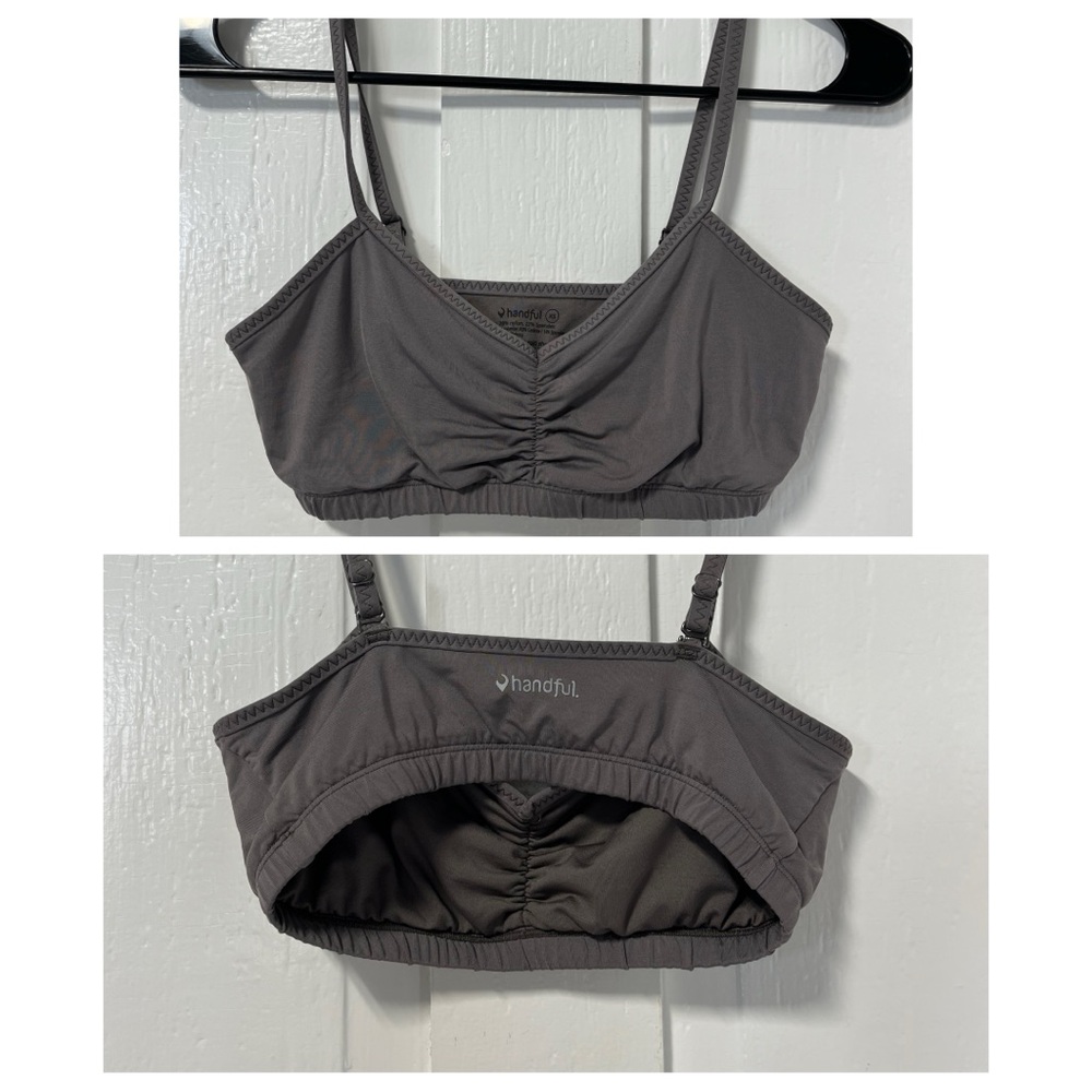Handful Gray Adjustable Sweat wicking  Bra size XS